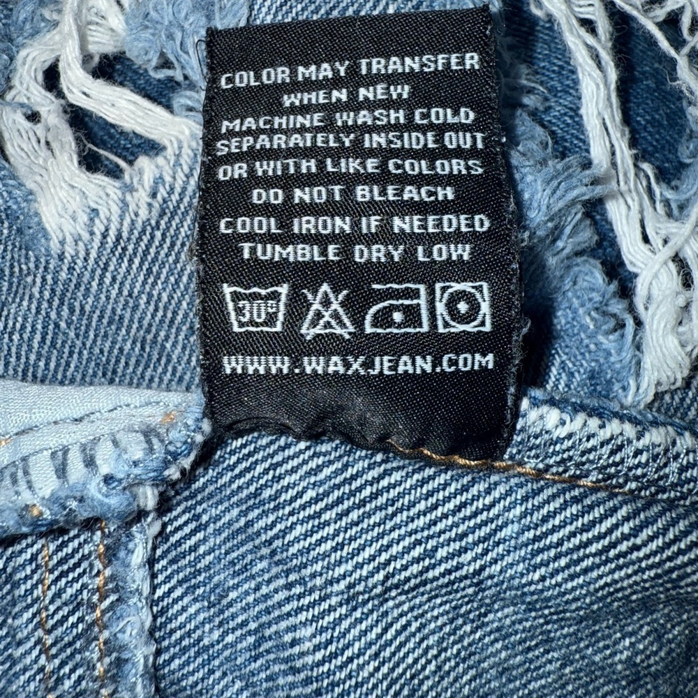 Wax Jean Collection Super Distressed High Rise Y2K Style Size M - Picture 16 of 16